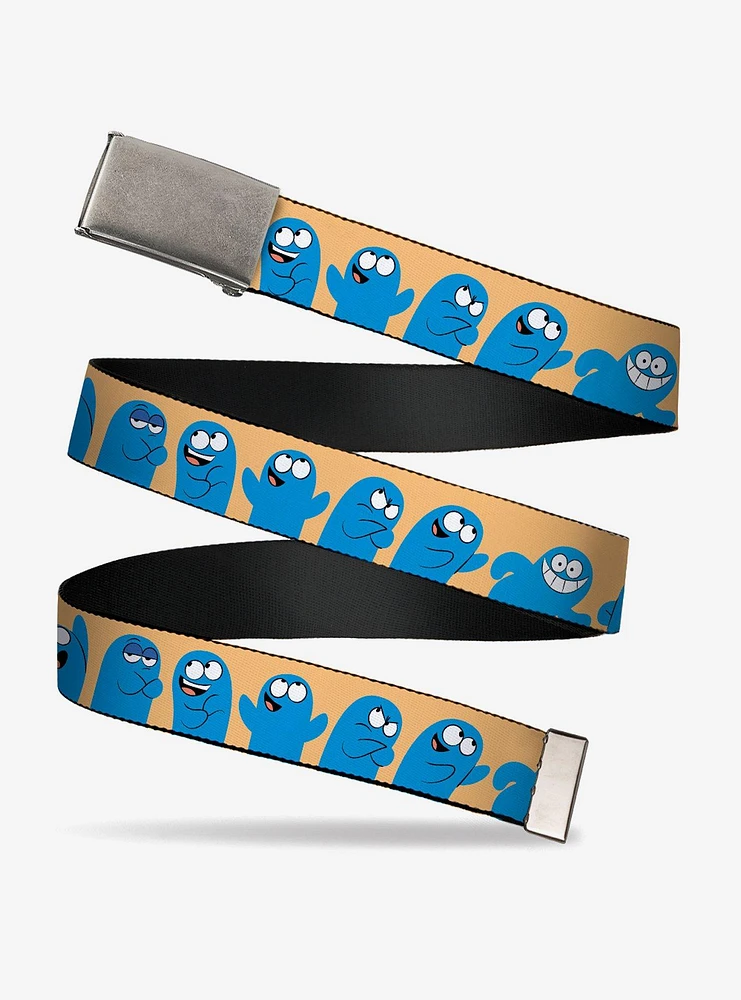 Foster's Home For Imaginary Friends Bloo Expressions Beige Flip Web Belt
