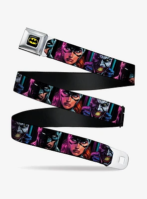 DC Comics Batgirl And Joker Comic Book Face Close Ups Seatbelt Belt