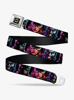 DC Comics Batgirl And Joker Comic Book Face Close Ups Seatbelt Belt