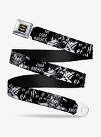 DC Comics Batman The Dark Knight And Joker Smiling Close Up Seatbelt Belt