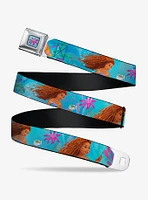 Disney The Little Mermaid Ariel Under Sea Poses Seatbelt Belt