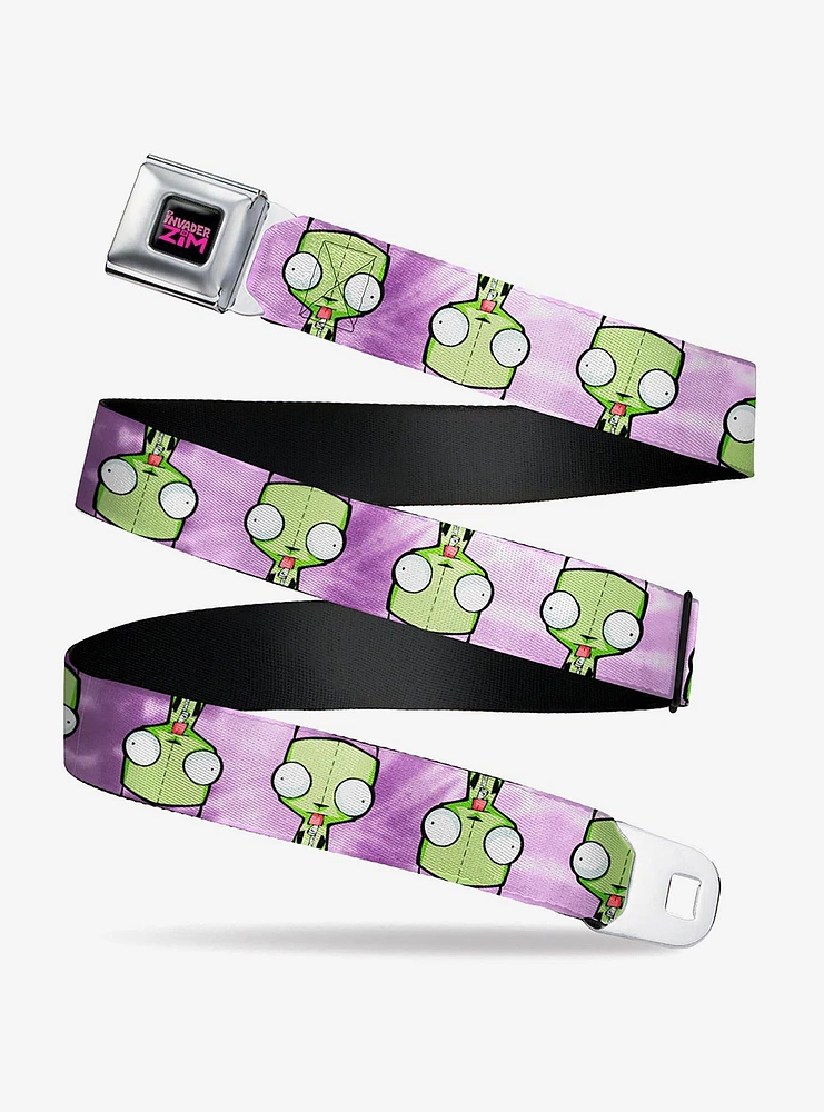 Invader Zim Gir Flip Poses Tie Dye Seatbelt Belt