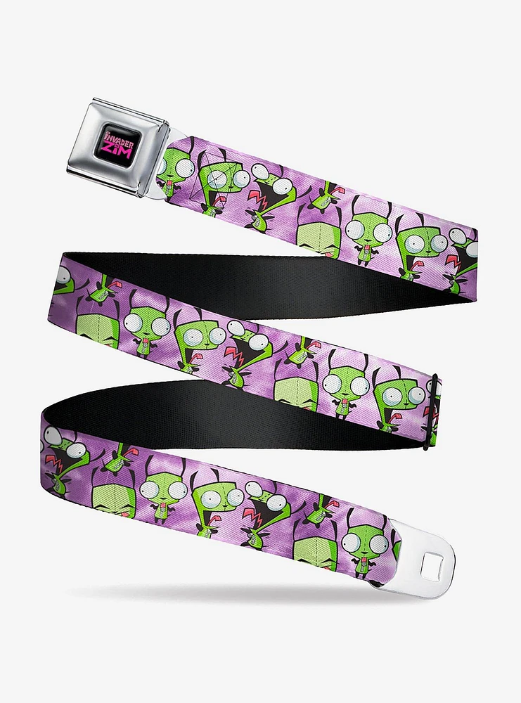 Invader Zim Gir Poses Tie Dye Seatbelt Belt