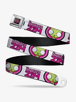 Invader Zim Title Logo And GIR Pose Close Ups Seatbelt Belt