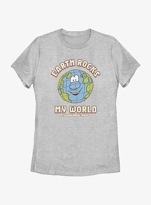 Schoolhouse Rock Earth Rocks My World Womens T-Shirt