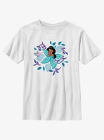 Disney Princesses Jasmine Leaves And Lamp Youth T-Shirt