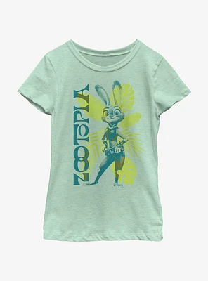 Disney Zootopia Tropical Judy Hopps Youth Girls T-Shirt