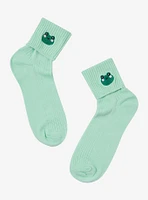 Kawaii Frog Fold-Over Ankle Socks