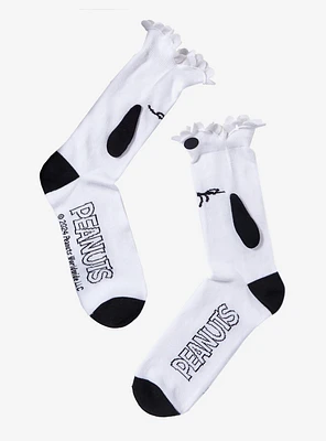 Peanuts Snoopy Biting Crew Socks