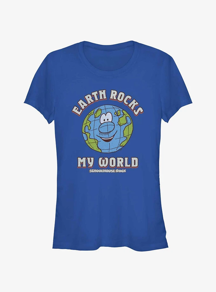 Schoolhouse Rock Earth Rocks My World Girls T-Shirt