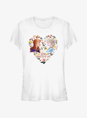 Disney Frozen Anna & Elsa Sisters Connected By Love Girls T-Shirt