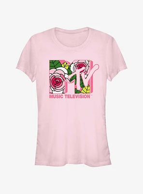MTV Floral Logo Girls T-Shirt
