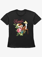 Disney Bambi Butterfly Friend Girls Straight Fit T-Shirt