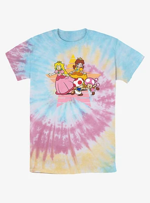 Nintendo Princess Peach & Daisy Star Tie-Dye T-Shirt