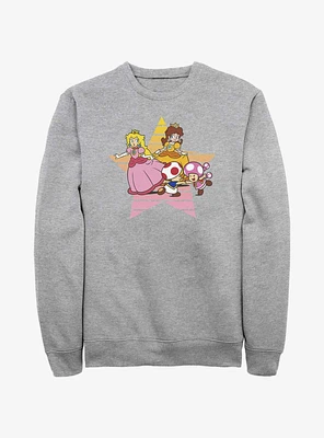 Nintendo Princess Peach & Daisy Star Sweatshirt