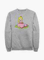 Nintendo Peach And A Butterfly Sweatshirt