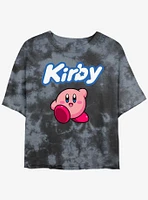 Kirby Pose Girls Tie-Dye Crop T-Shirt