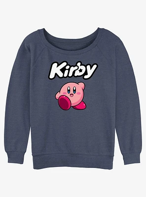 Kirby Pose Girls Slouchy Sweatshirt