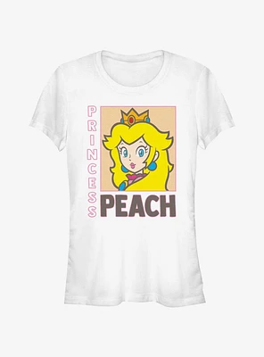 Nintendo Framed Princess Peach Girls T-Shirt