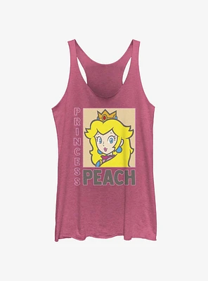Nintendo Framed Princess Peach Girls Tank