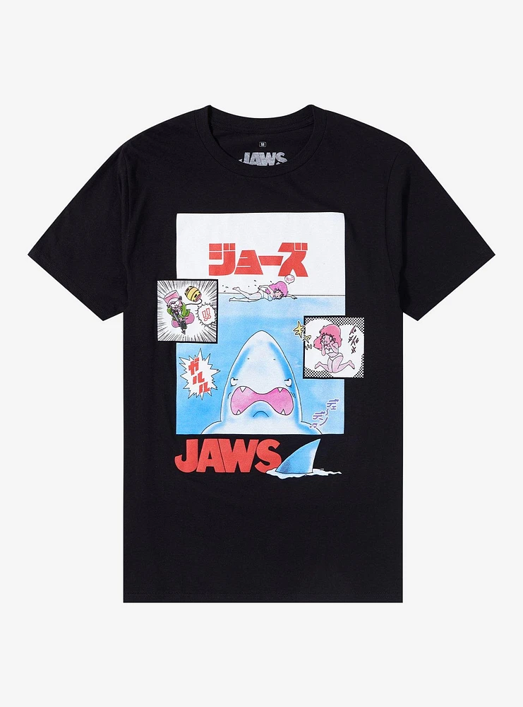 Jaws Manga Artwork T-Shirt