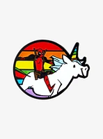 Marvel Deadpool Rainbow Unicorn Enamel Pin - BoxLunch Exclusive