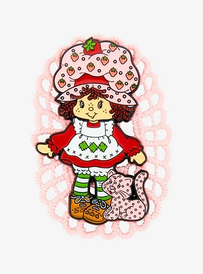 Strawberry Shortcake Custard & Strawberry Lace Enamel Pin — BoxLunch Exclusive