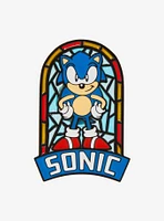 Sonic the Hedgehog Sonic Stained Glass Enamel Pin