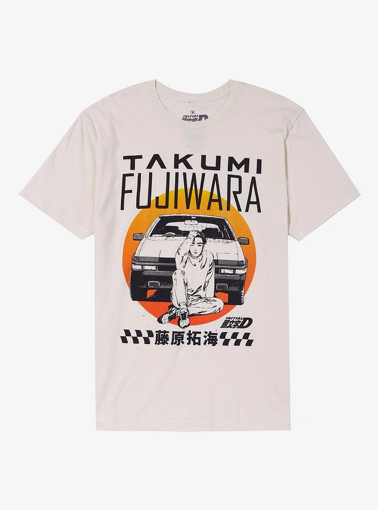 Initial D Takumi Circle Portrait T-Shirt