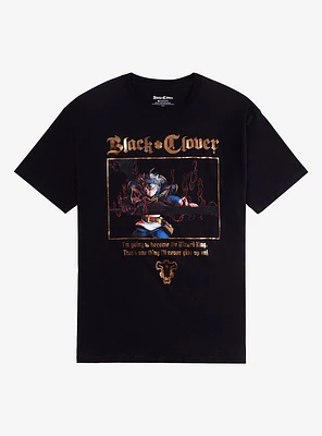 Black Clover Gold Glitter T-Shirt