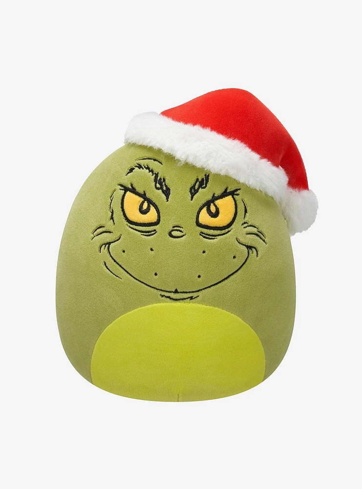 Squishmallows How the Grinch Stole Christmas The Grinch Santa Hat 8 Inch Plush