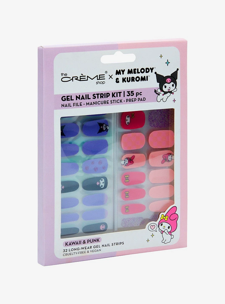 The Crème Shop Sanrio Kuromi & My Melody Gel Nail Strip Kit