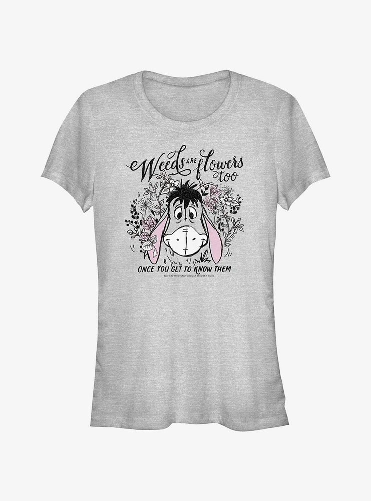 Disney Winnie The Pooh Eeyore Weeds Are Flowers Too Girls T-Shirt