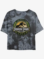 Jurassic Park Staff Girls Tie-Dye Crop T-Shirt