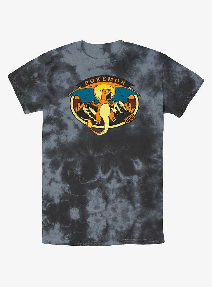 Pokemon Volcano Charizard Tie-Dye T-Shirt