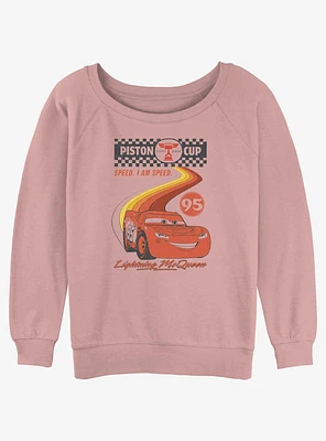 Disney Pixar Cars Retro McQueen Speedway Girls Slouchy Sweatshirt