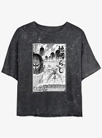 Attack on Titan The Rumbling Poster Girls Mineral Wash Crop T-Shirt