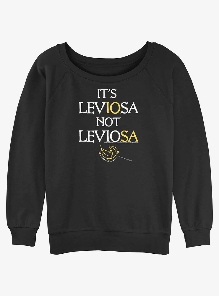 Harry Potter Leviosa Girls Slouchy Sweatshirt