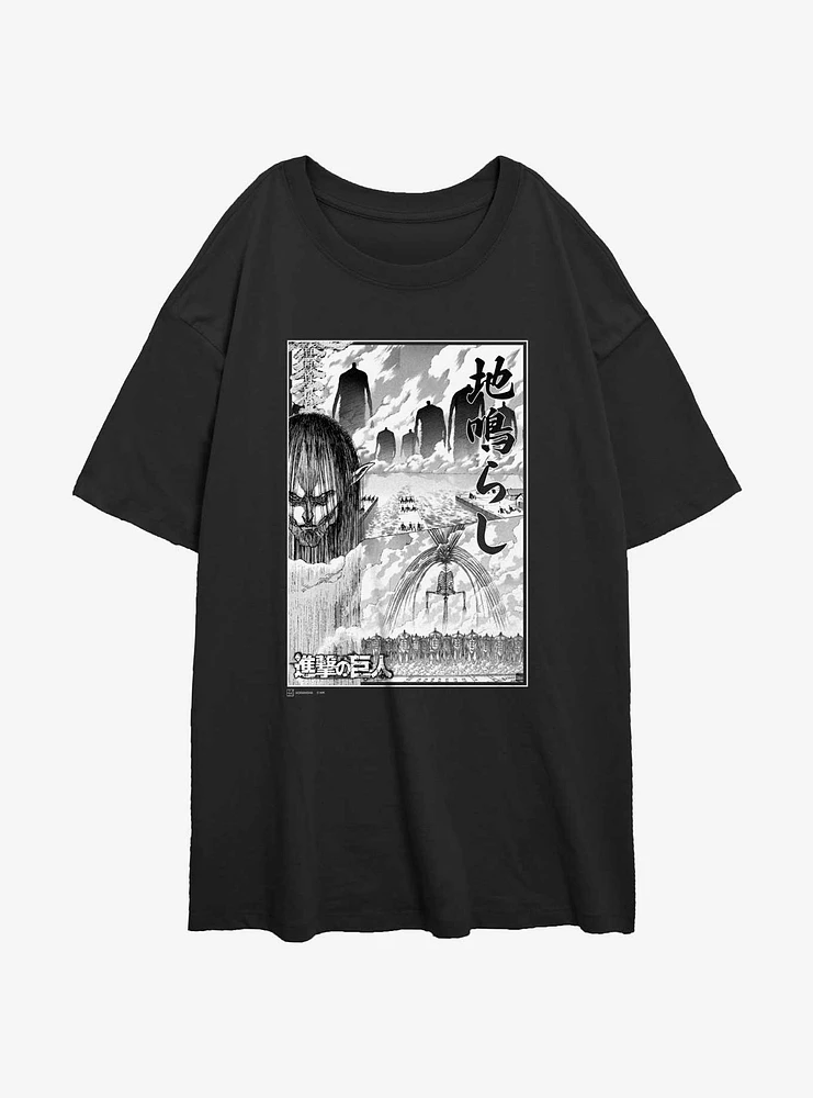 Attack on Titan The Rumbling Poster Girls Oversized T-Shirt