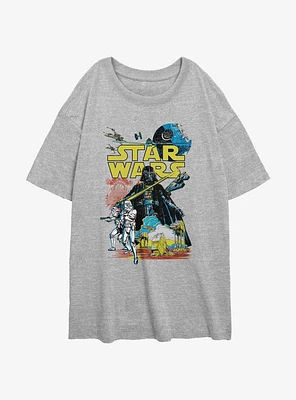 Star Wars Rebel Classic Girls Oversized T-Shirt