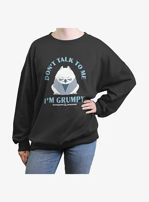 Dungeons & Dragons Grumpy Owlbear Girls Oversized Sweatshirt