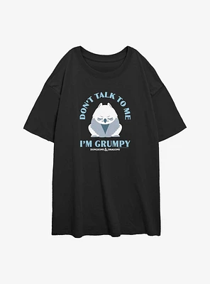 Dungeons & Dragons Grumpy Owlbear Girls Oversized T-Shirt