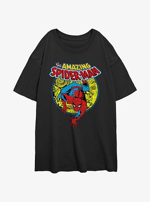 Marvel Spider-Man Urban Hero Girls Oversized T-Shirt