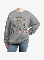 Disney Gravity Falls Characters & Mysteries Girls Oversized Sweatshirt