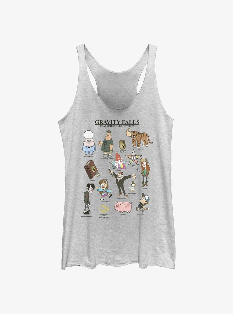 Disney Gravity Falls Characters & Mysteries Girls Tank