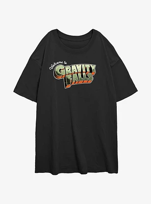 Disney Gravity Falls Welcome Destination Girls Oversized T-Shirt
