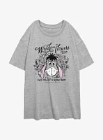 Disney Winnie The Pooh Eeyore Weeds Are Flowers Too Girls Oversized T-Shirt