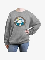 Pokemon Sleepy Snorlax Girls Oversized Sweatshirt