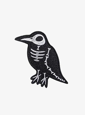 Skeleton Crow Patch