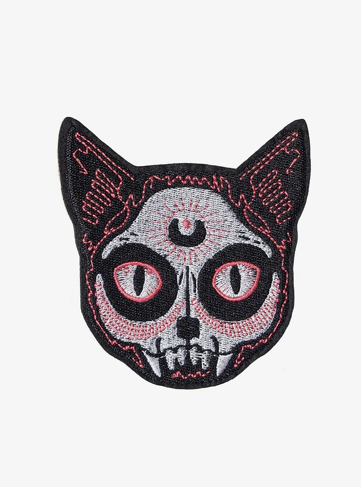 Sugar Skull Cat Patch